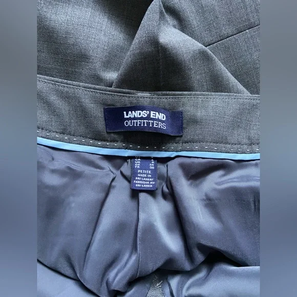 Lands End Dress Pants Charcoal Gray Size 4P NWT! - Picture 4 of 9